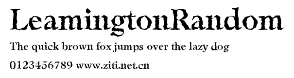 LeamingtonRandom.ttf字體轉換器圖片