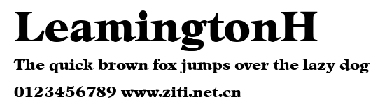 LeamingtonH.ttf字體轉換器圖片