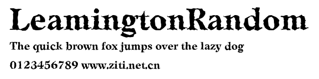 LeamingtonRandom.ttf字體轉換器圖片