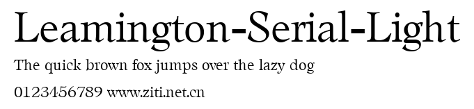 Leamington-Serial-Light.ttf字體轉換器圖片