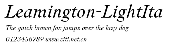 Leamington-LightIta.ttf字體轉換器圖片
