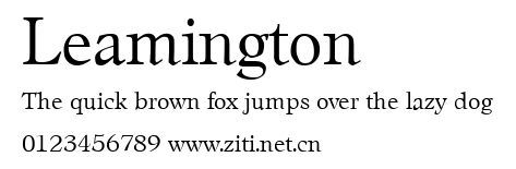 Leamington.ttf字體轉換器圖片