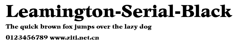 Leamington-Serial-Black.ttf字體轉換器圖片