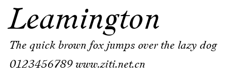 Leamington.ttf字體轉換器圖片