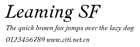Leaming SF.ttf字體轉換器圖片