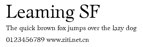 Leaming SF.ttf字體轉換器圖片