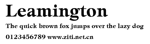 Leamington.ttf字體轉換器圖片