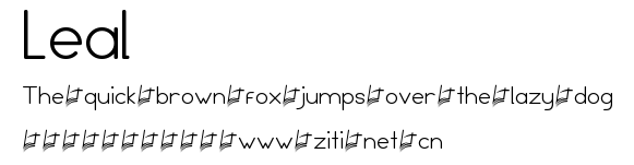 Leal.ttf字體轉換器圖片