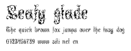 Leafy glade.ttf字體轉換器圖片