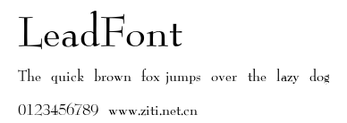 LeadFont.ttf字體轉換器圖片
