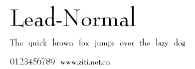 Lead-Normal.ttf字體轉換器圖片