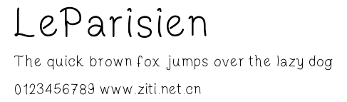 LeParisien.ttf字體轉換器圖片