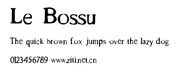 Le_Bossu.ttf字體轉換器圖片