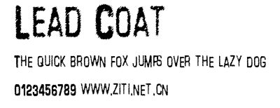 Lead Coat.ttf字體轉換器圖片