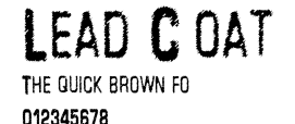 Lead Coat.ttf字體轉換器圖片