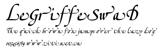 LeGriffeSwaD.ttf字體轉換器圖片