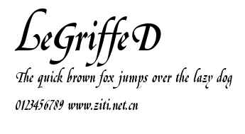 LeGriffeD.ttf字體轉換器圖片