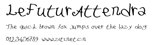 LeFuturAttendra.otf字體轉換器圖片