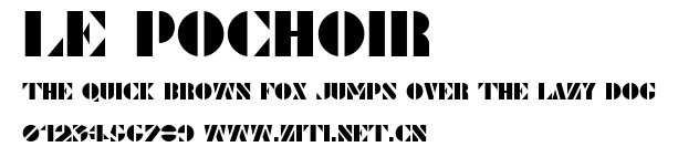 Le Pochoir.ttf字體轉換器圖片