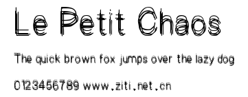 Le Petit Chaos.ttf字體轉換器圖片