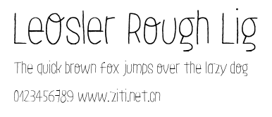 LeOsler Rough Lig.ttf字體轉換器圖片