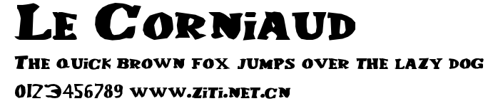 Le Corniaud.ttf字體轉換器圖片