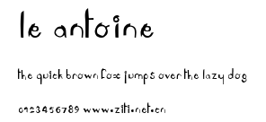 Le Antoine.ttf字體轉換器圖片