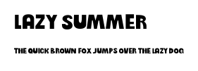 Lazy Summer.otf字體轉換器圖片