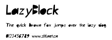 LazyBlock.ttf字體轉換器圖片