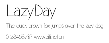 LazyDay.ttf字體轉換器圖片