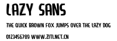 Lazy Sans.ttf字體轉換器圖片