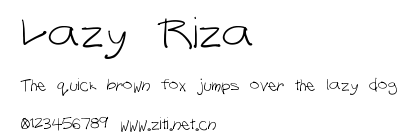 Lazy Riza.ttf字體轉換器圖片