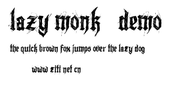 Lazy Monk - Demo.ttf字體轉換器圖片