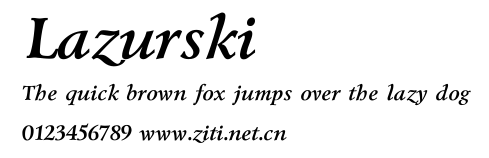 Lazurski.ttf字體轉換器圖片