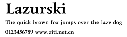 Lazurski.ttf字體轉換器圖片