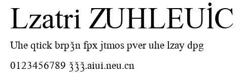 Lazuri ATHLETIC.ttf字體轉換器圖片