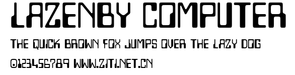 Lazenby Computer.ttf字體轉換器圖片