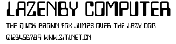 Lazenby Computer.ttf字體轉換器圖片