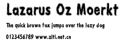 Lazarus Oz Moerkt.ttf字體轉換器圖片
