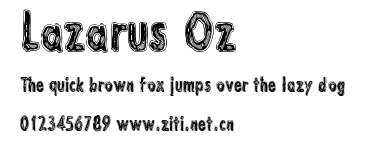 Lazarus Oz.ttf字體轉換器圖片