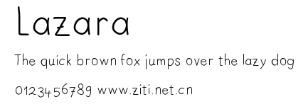 Lazara.ttf字體轉換器圖片