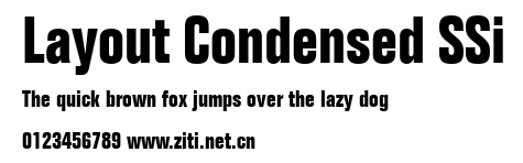 Layout Condensed SSi.ttf字體轉換器圖片
