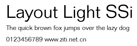 Layout Light SSi.ttf字體轉換器圖片