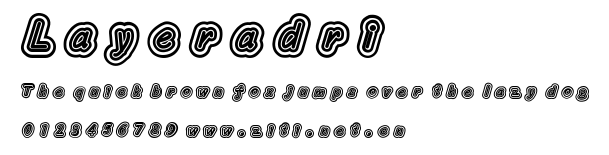 Layeradri.ttf字體轉換器圖片