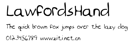 LawfordsHand.ttf字體轉換器圖片