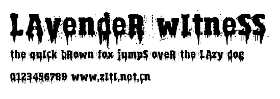 Lavender Witness.ttf字體轉換器圖片