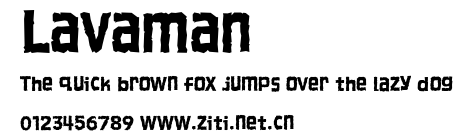 Lavaman.ttf字體轉換器圖片