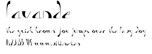 Lavande.ttf字體轉換器圖片