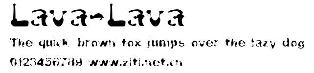 Lava-Lava.ttf字體轉換器圖片