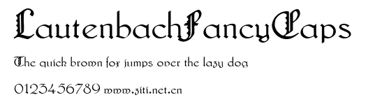 LautenbachFancyCaps.ttf字體轉換器圖片